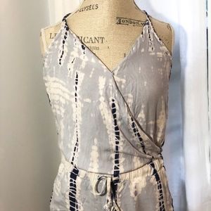 Bella Dahl Blue and White Romper